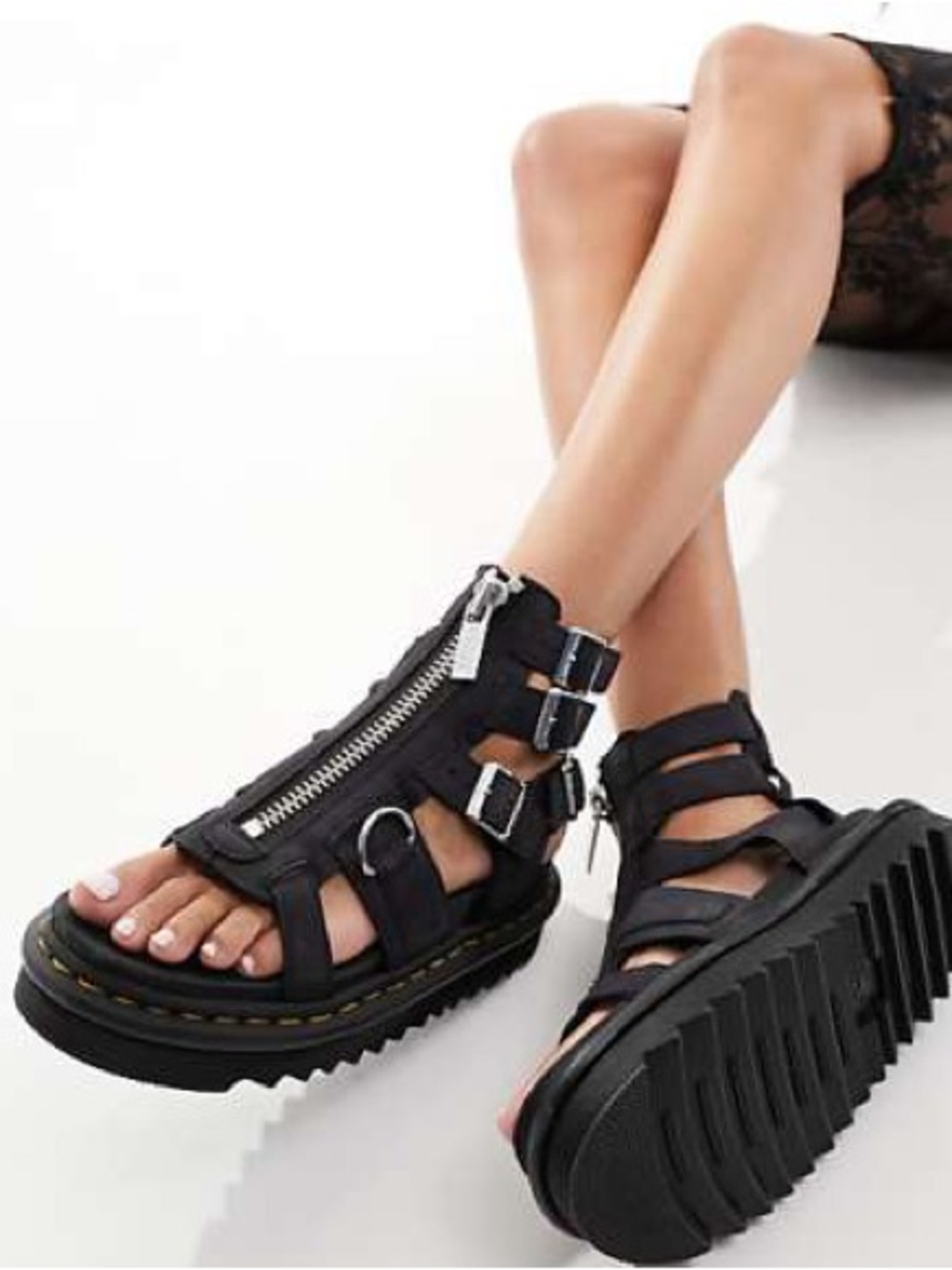 Like New! Dr. Martens Olson Gladiator Leather Sandals